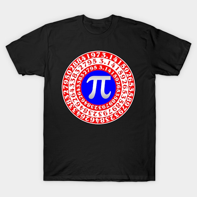 Pi Day Irrational Number Captain T-Shirt by HammerSonic